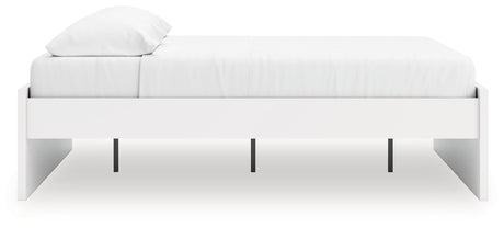 Onita White King Platform Bed by Ashley at Eve Furniture