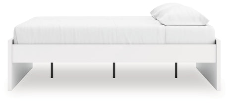 Onita White King Platform Bed by Ashley at Eve Furniture