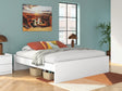 Onita White King Platform Bed by Ashley at Eve Furniture