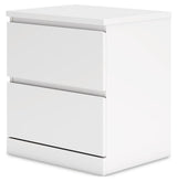 Onita White Nightstand by Ashley at Eve Furniture