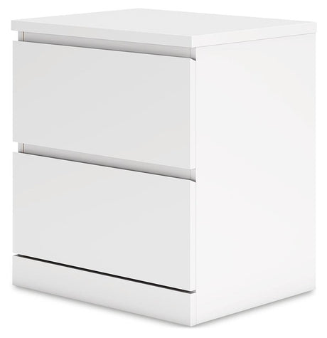 Onita White Nightstand by Ashley at Eve Furniture