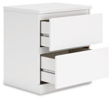 Onita White Nightstand by Ashley at Eve Furniture