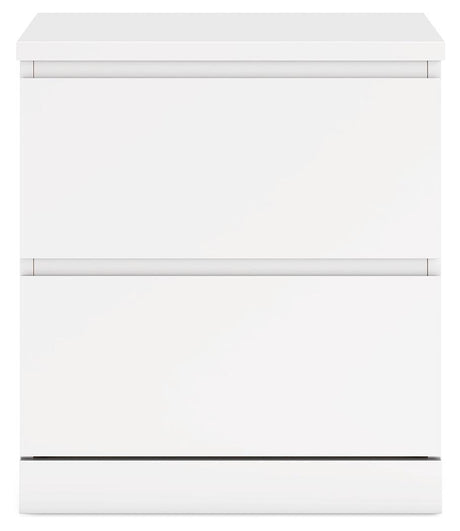 Onita White Nightstand by Ashley at Eve Furniture