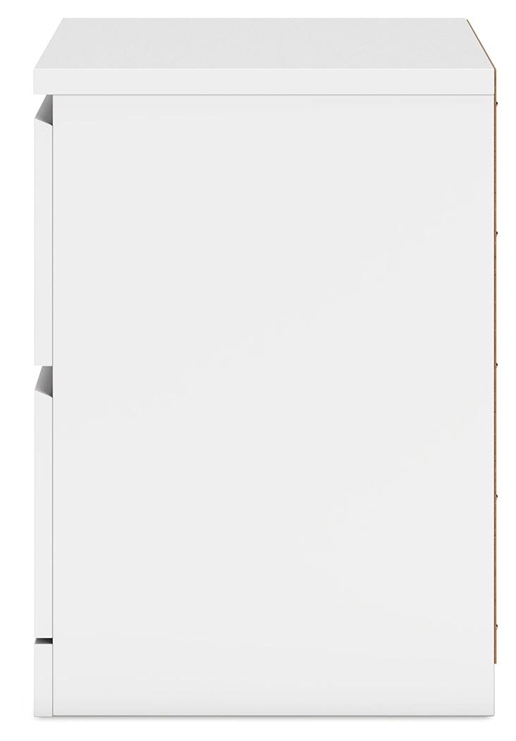 Onita White Nightstand by Ashley at Eve Furniture