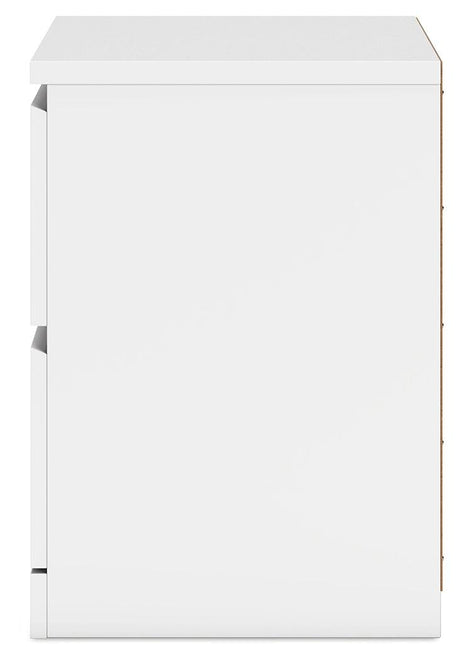 Onita White Nightstand by Ashley at Eve Furniture