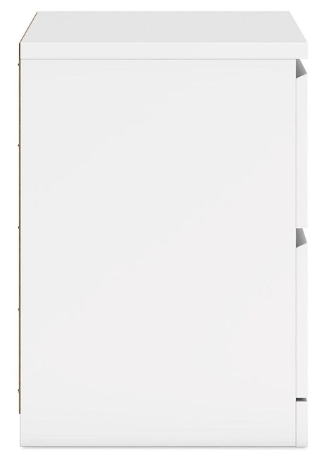 Onita White Nightstand by Ashley at Eve Furniture