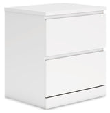 Onita White Nightstand by Ashley at Eve Furniture