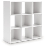 Onita White Nine Cube Organizer by Ashley at Eve Furniture