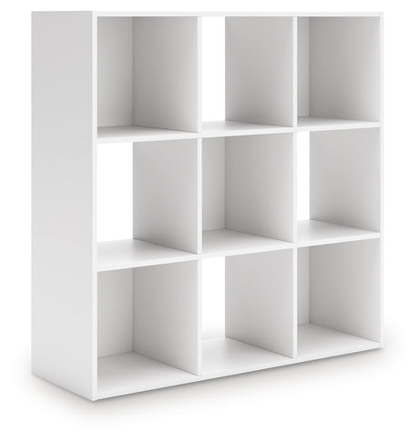 Onita White Nine Cube Organizer by Ashley at Eve Furniture