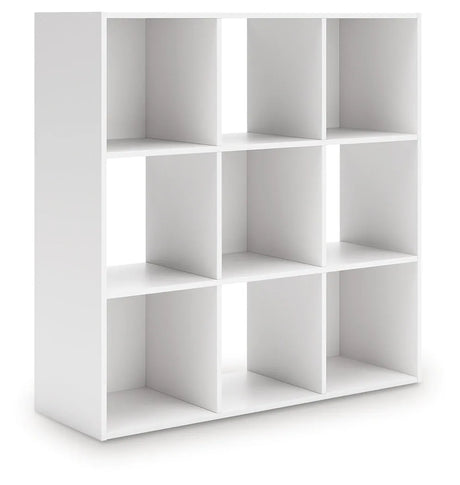 Onita White Nine Cube Organizer by Ashley at Eve Furniture