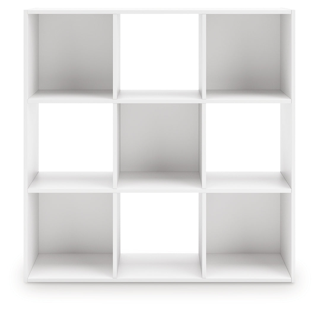 Onita White Nine Cube Organizer by Ashley at Eve Furniture