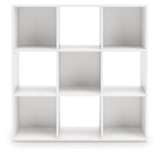 Onita White Nine Cube Organizer by Ashley at Eve Furniture