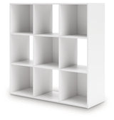 Onita White Nine Cube Organizer by Ashley at Eve Furniture