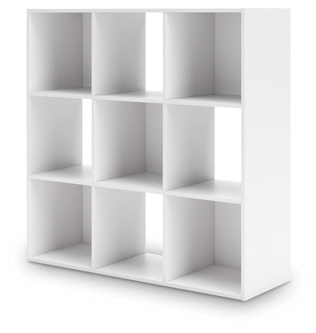 Onita White Nine Cube Organizer by Ashley at Eve Furniture