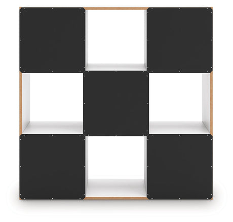 Onita White Nine Cube Organizer by Ashley at Eve Furniture
