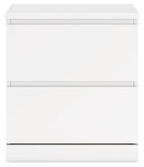 Onita White Panel Platform Bedroom Set by Ashley at Eve Furniture
