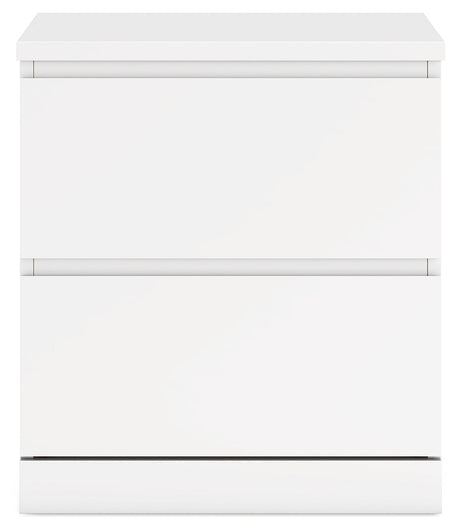 Onita White Panel Platform Bedroom Set by Ashley at Eve Furniture
