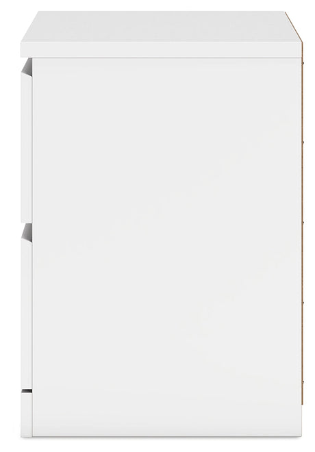 Onita White Panel Platform Bedroom Set by Ashley at Eve Furniture