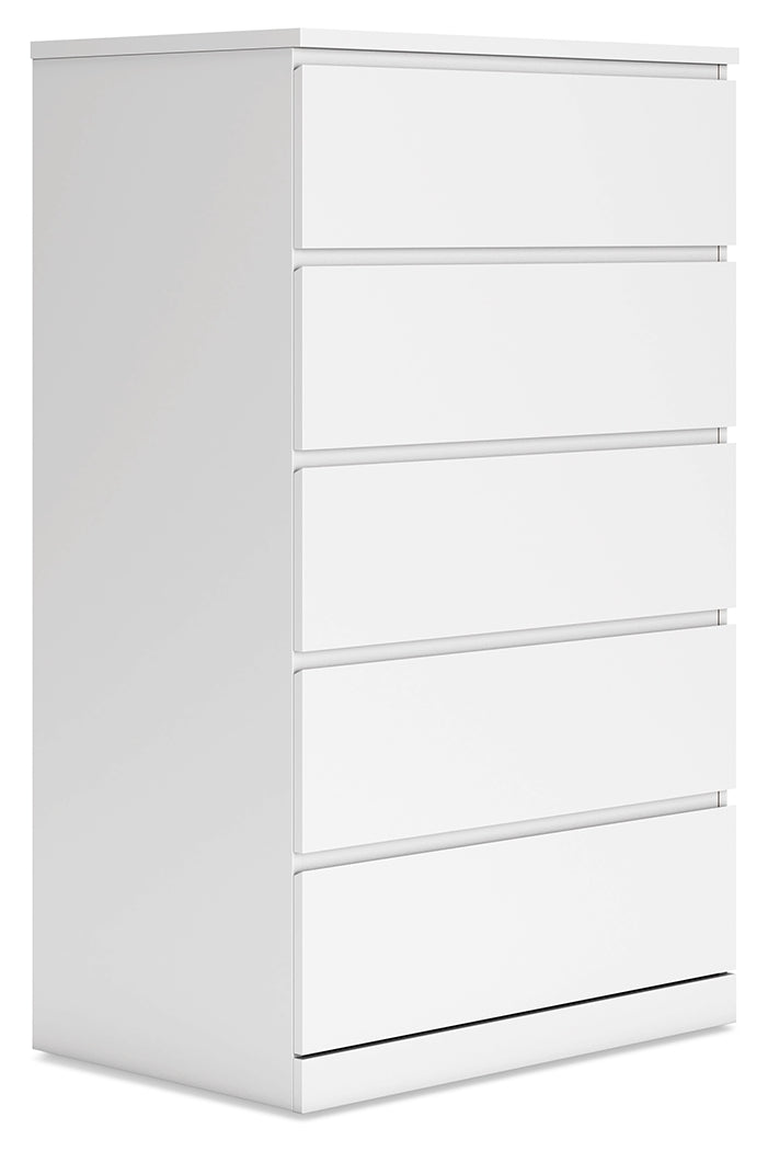 Onita White Panel Platform Bedroom Set by Ashley at Eve Furniture