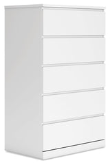 Onita White Panel Platform Bedroom Set by Ashley at Eve Furniture