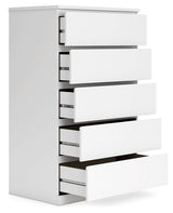 Onita White Panel Platform Bedroom Set by Ashley at Eve Furniture
