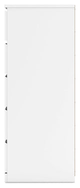 Onita White Panel Platform Bedroom Set by Ashley at Eve Furniture