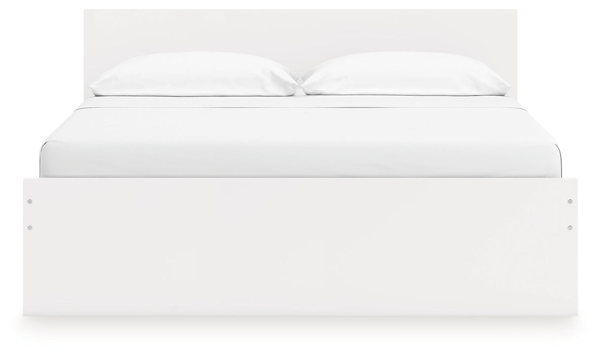 Onita White Panel Platform Bedroom Set by Ashley at Eve Furniture