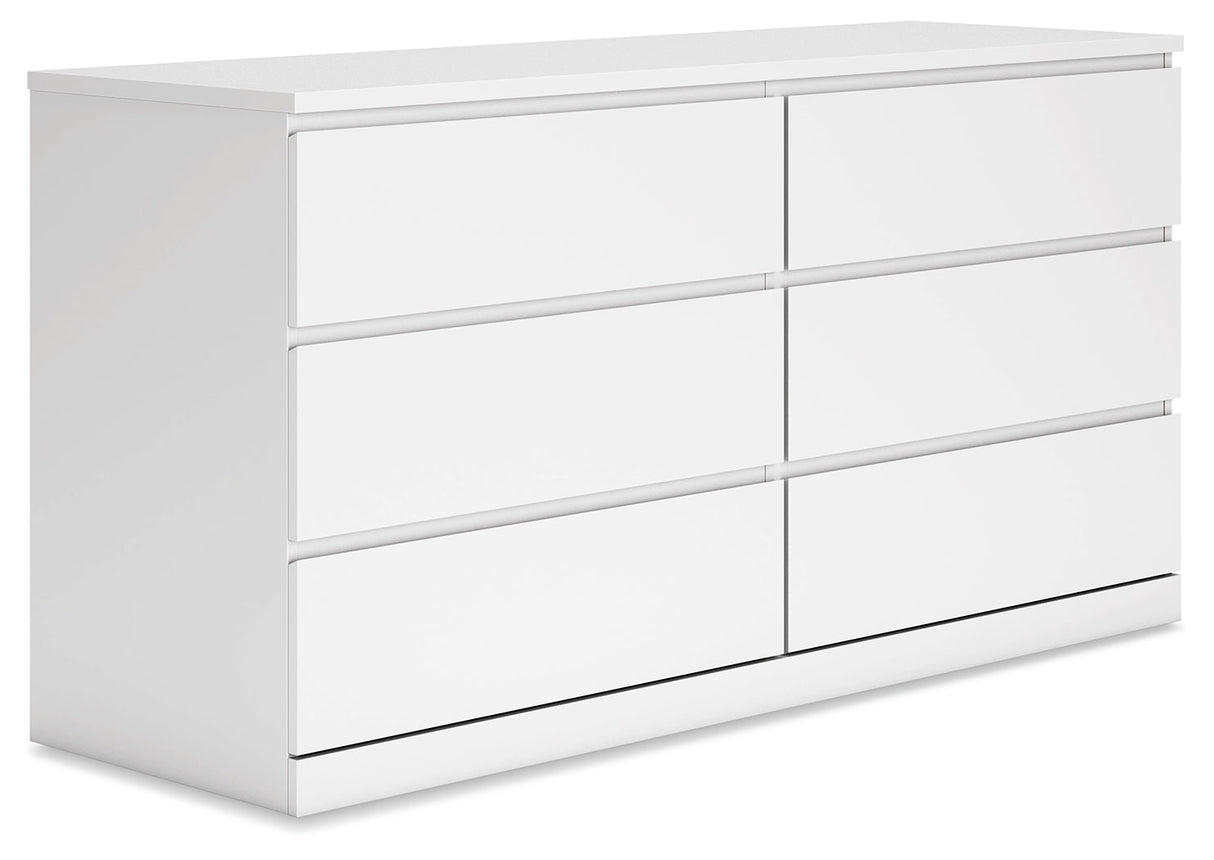 Onita White Panel Platform Bedroom Set by Ashley at Eve Furniture
