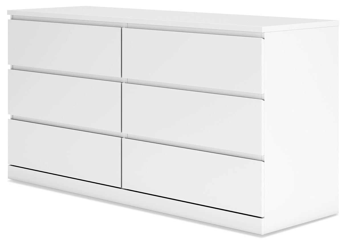 Onita White Panel Platform Bedroom Set by Ashley at Eve Furniture