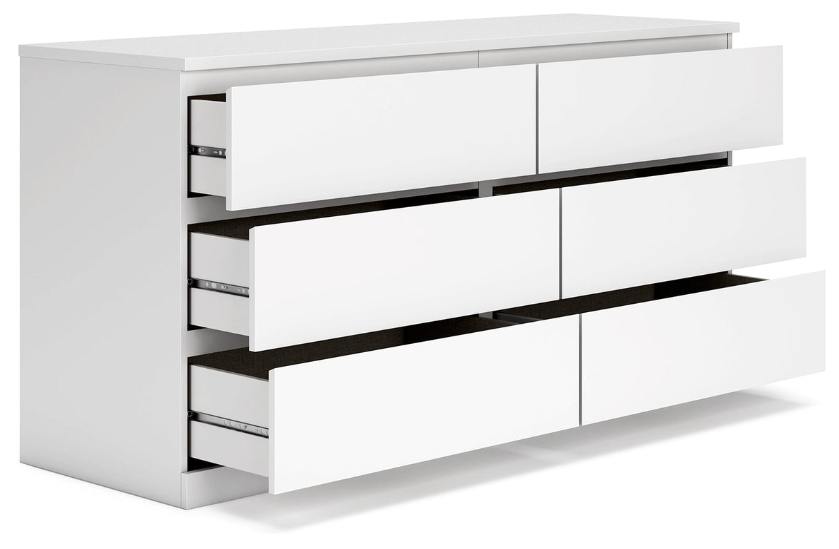 Onita White Panel Platform Bedroom Set by Ashley at Eve Furniture