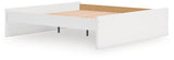 Onita White Platform Bedroom Set by Ashley at Eve Furniture