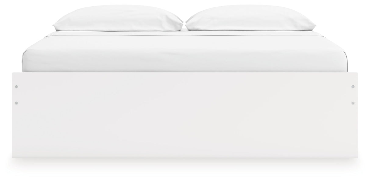 Onita White Platform Bedroom Set by Ashley at Eve Furniture