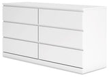 Onita White Platform Bedroom Set by Ashley at Eve Furniture