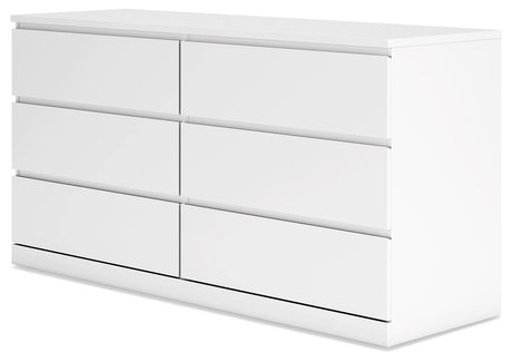 Onita White Platform Bedroom Set by Ashley at Eve Furniture