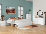 Onita White Platform Bedroom Set by Ashley at Eve Furniture