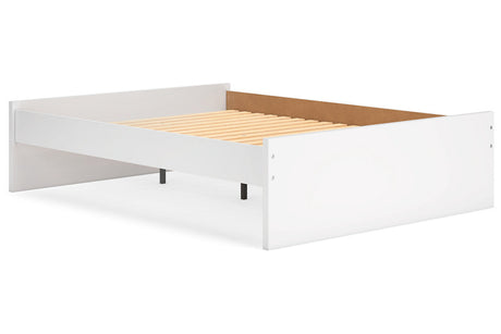 Onita White Queen Platform Base Bed by Ashley at Eve Furniture