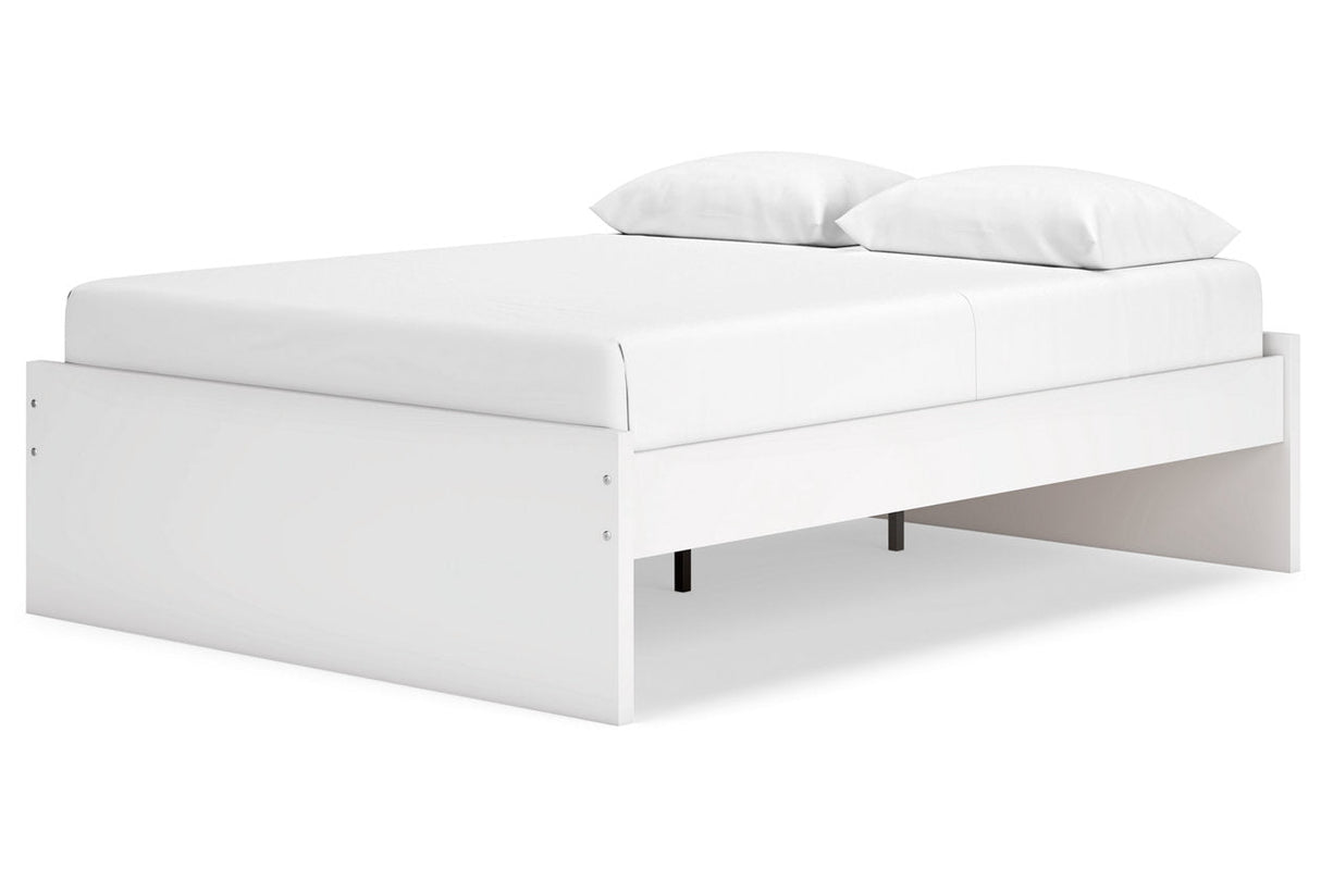 Onita White Queen Platform Base Bed by Ashley at Eve Furniture