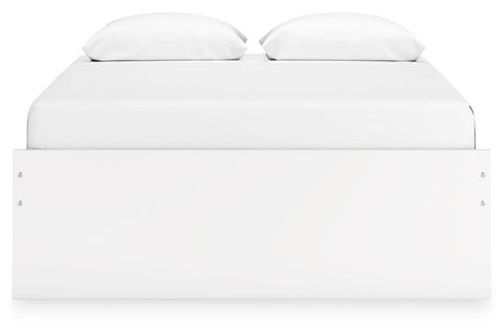 Onita White Queen Platform Base Bed by Ashley at Eve Furniture