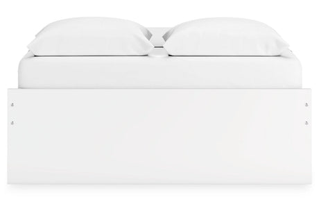 Onita White Queen Platform Base Bed by Ashley at Eve Furniture