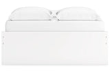 Onita White Queen Storage Platform Base Bed with 4 Drawers by Ashley at Eve Furniture