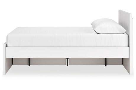 Onita White Queen Storage Platform Bed with 2 Drawers by Ashley at Eve Furniture