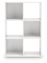 Onita White Six Cube Organizer by Ashley at Eve Furniture