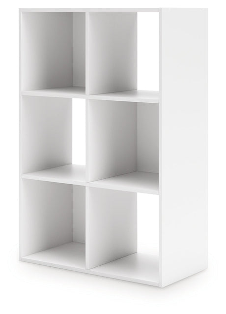 Onita White Six Cube Organizer by Ashley at Eve Furniture