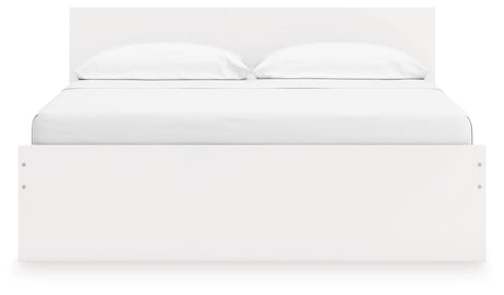 Onita White Storage Panel Platform Bedroom Set with 2 Drawers by Ashley at Eve Furniture