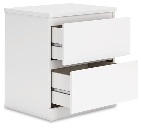Onita White Storage Platform Bedroom Set with 2 Drawers by Ashley at Eve Furniture