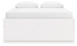 Onita White Storage Platform Bedroom Set with 2 Drawers by Ashley at Eve Furniture