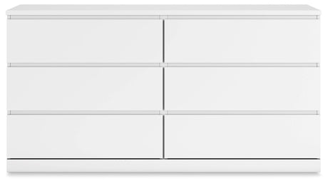 Onita White Storage Platform Bedroom Set with 2 Drawers by Ashley at Eve Furniture