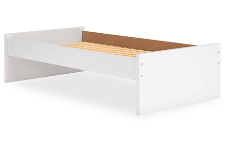 Onita White Twin Platform Base Bed by Ashley at Eve Furniture