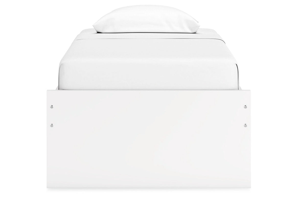 Onita White Twin Platform Base Bed by Ashley at Eve Furniture