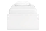 Onita White Twin Platform Base Bed by Ashley at Eve Furniture